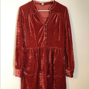 Never worn ivy city co velvet mini dress